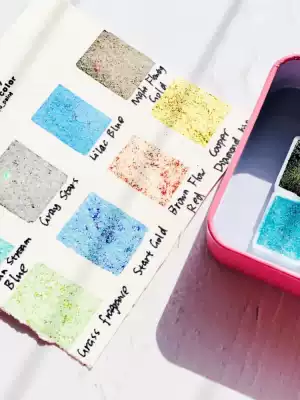 German handmade diamond laser solid watercolor pigments imported raw materials niche line Draft Master painting watercolor