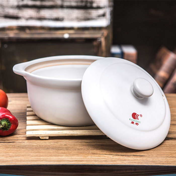 Kangshu casserole stew pot soup pot Household ceramic soup pot stewed chicken clay pot rice noodle vermicelli clay pot Small casserole