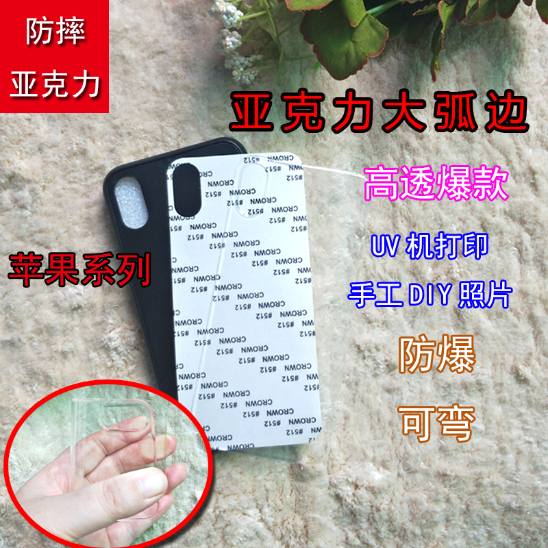 Suitable for DIY Production of Apple Phone Cases, Acrylic Organic Glass Grooved Phone Protective Cases, Anti-Fall