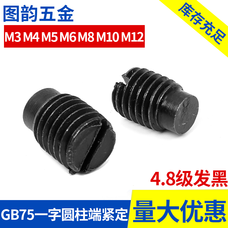 GB75 One-word cylindrical tight cylindrical end slot M3M4M5M6M8M10M12*8 10 12 16 20