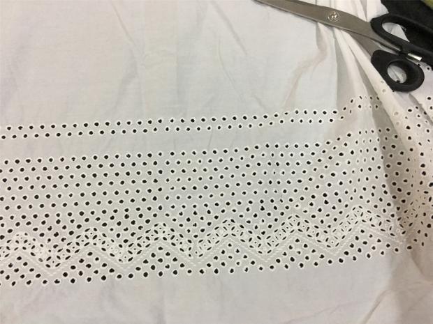 Trên khối bán định vị cotton công nghiệp nặng thêu đầy đủ thêu vải cotton làm bằng tay vải DIY vải thun cotton
