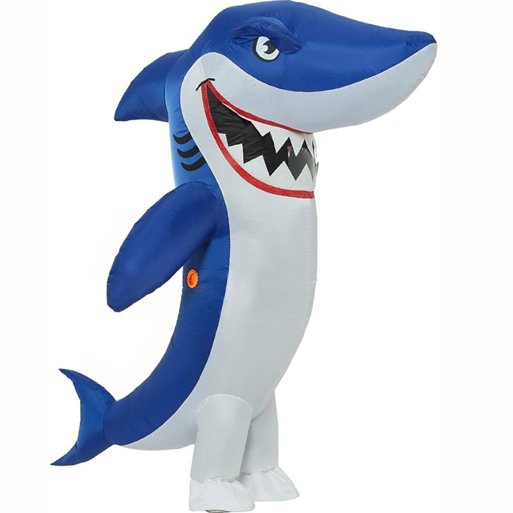 大鲨鱼充气衣服：搞怪派对新宠，变身海洋霸主！🎉🌊-万圣-淘宝好物网