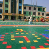 Дорожный нескользящий ковер для детского сада, уличный баскетбольный пластиковый конструктор