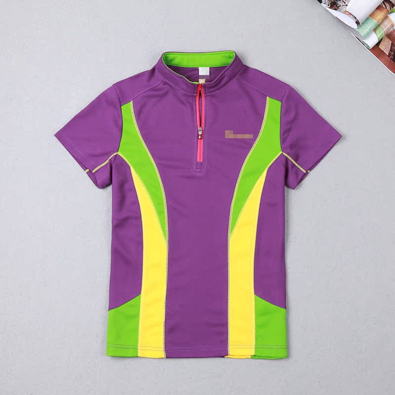 Outdoor summer New Short Sleeve Dry T-Shirt Female Fashion Color Color Dry Ultra Breakthrough Sports Travel Mountain Climbing