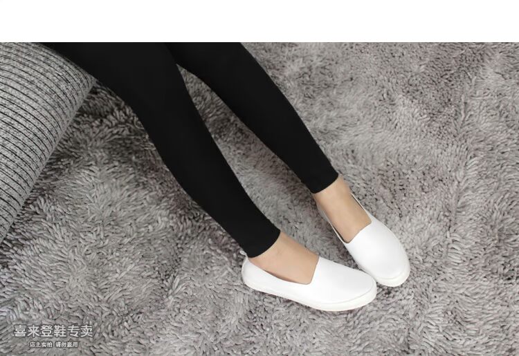 Mùa xuân và mùa hè mới đích thực kéo lại miệng nông thoải mái một đôi giày nam nữ đôi giày vải lười giày 849 giày converse trắng