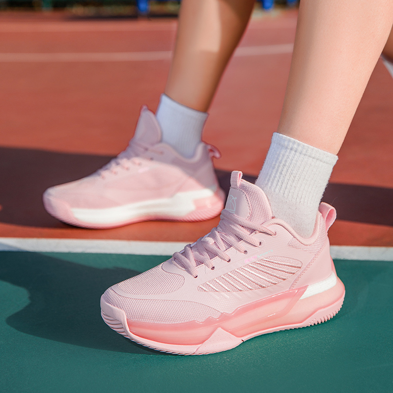 Basketball Shoes for Girls, Spring and Autumn, Breathable, High-Top, Running, Wear-Resistant, Non-Slip, Professional Training, Shock-Absorbing, Soft-Soled, Brand Sports Shoes