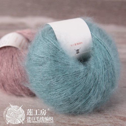 莲工房 Hamanaka, шелковая пони, Италия, 25 грамм, 220м, 25 грамм