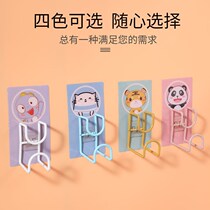 Washbasin Hook-free Punch Powerful Viscose Cartoon Basin Rack Bathroom stainless steel wall-mounted adhesive hook containing shelf