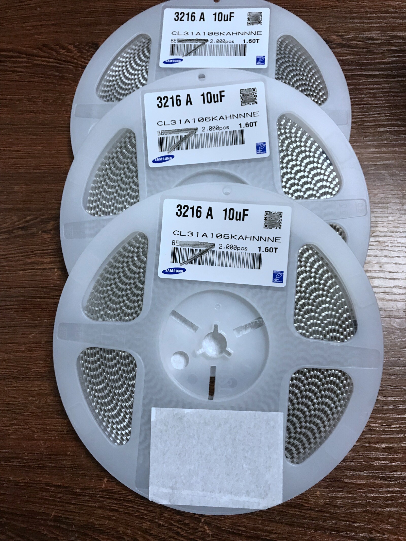 SMD mlcc ceramic capacitor CL31A106KAHNNNE 1206 X5R 10UF25V 106K 1 6T - Taoba