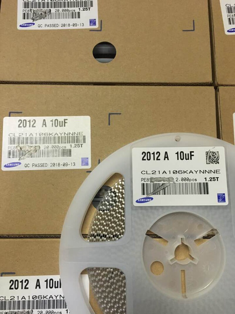 SMD ceramic capacitor CL21A106KAYNNNE 0805 X5R 10UF25V 106K 10% 1 25T - Taob