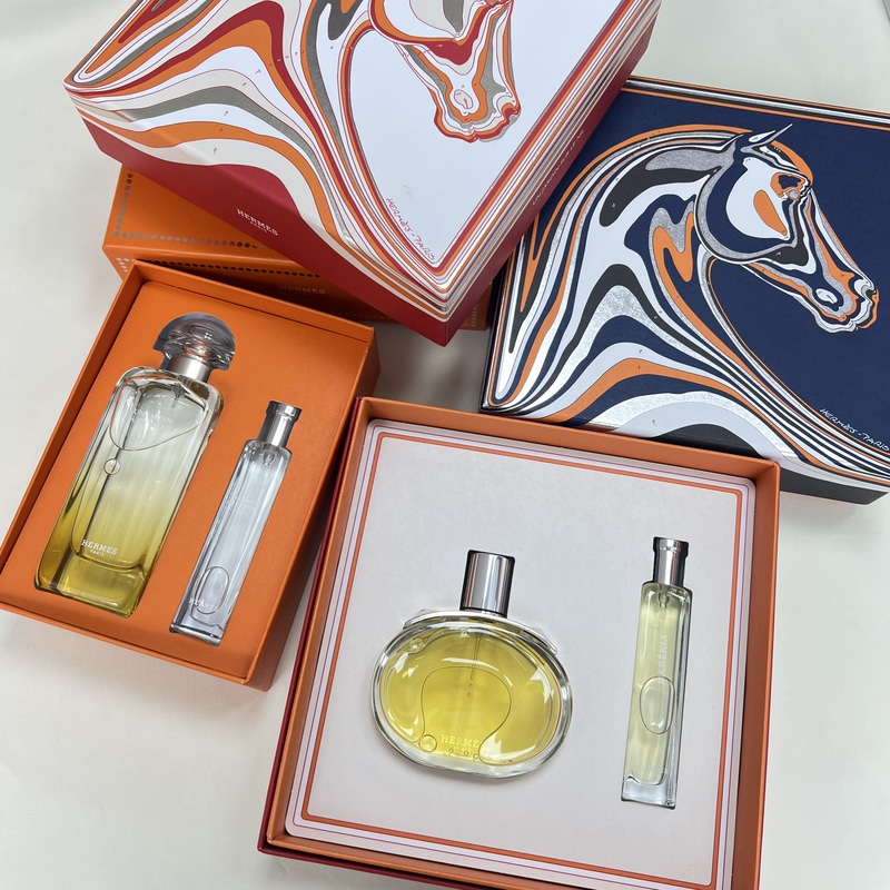 Hermes Perfume Gift Box Set Nile/Bachni/Earth/Thysia Island Gift Box with Box