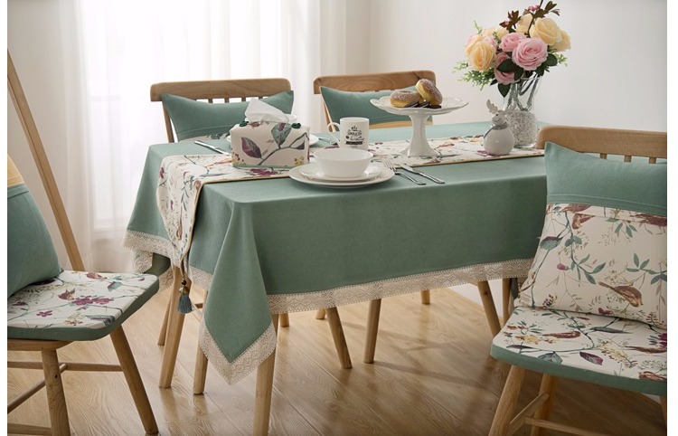 Quốc gia Mỹ ghế đệm vườn hoa và chim bàn ăn và ghế đệm mật độ cao bọt biển mat bốn mùa bọc ghế - Khăn trải bàn khăn lót chén dĩa