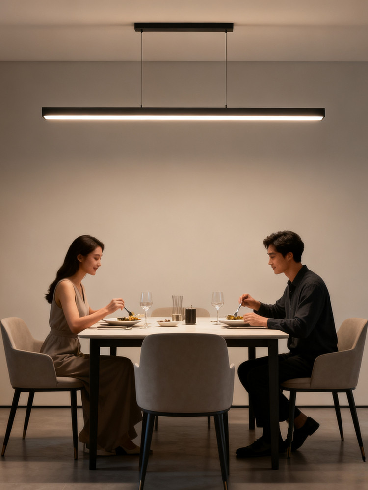 Ultra-Bright Led Strip Light, Simple and Modern, Eye-Protecting, Household Ceiling Hanging Light, Office Commercial Pendant Light