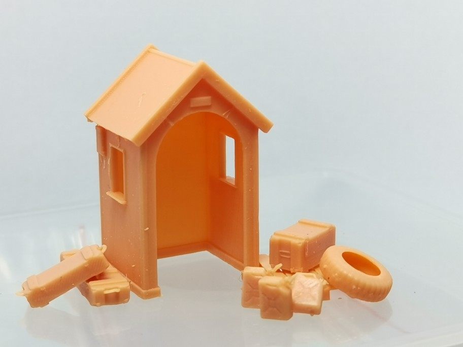 1 72 Scene Model Sentinel Military Model Resin White Model 3D Printing of Afghanistan US Military Base