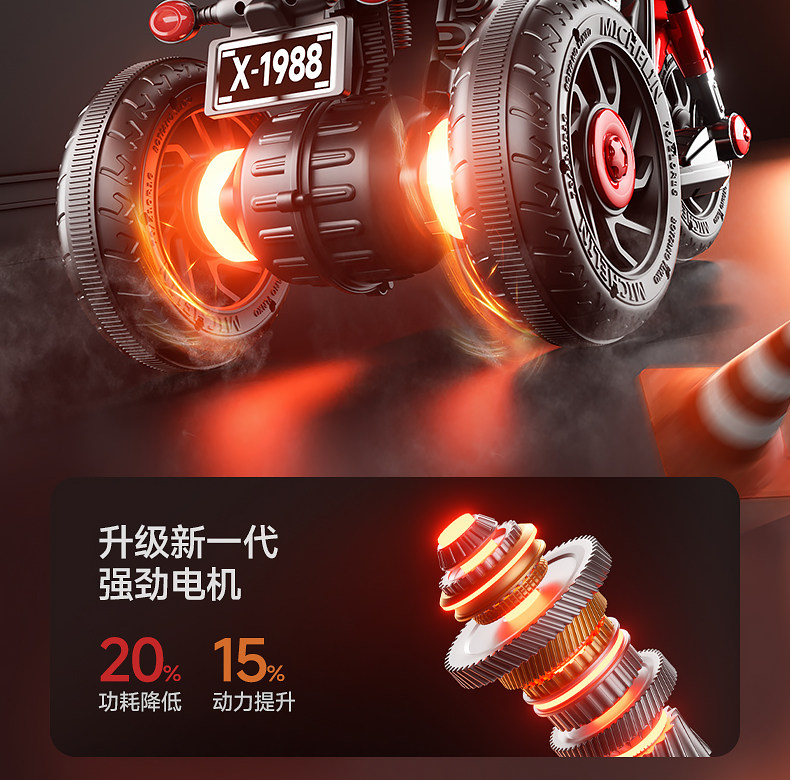 Электромобиль детский 儿童电动车三轮车男女孩宝宝小孩可坐人充电遥控礼物玩具车机车 Other home