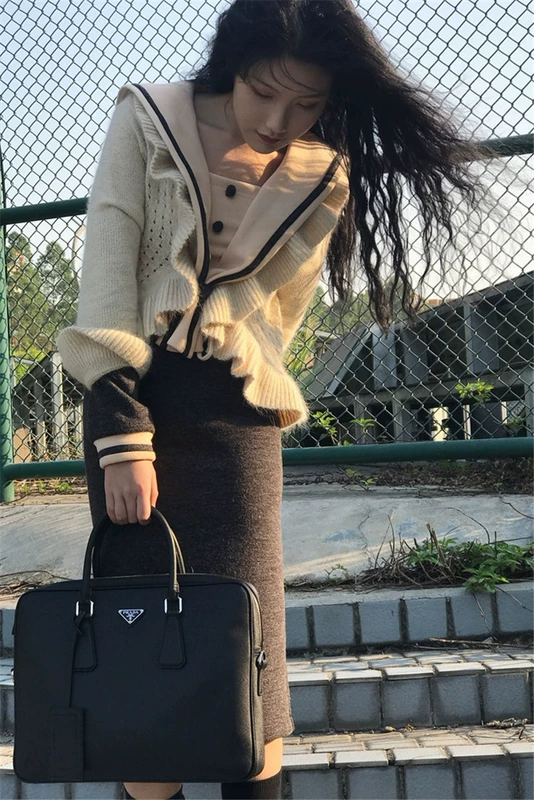 Sê-ri nữ "Lolita" xù lông thỏ lông cardigan hoang dã JIHOO