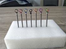 Fiber optic aim point DECUT dicut dicut recoot bow Honor reverse curve head metal fiber sight