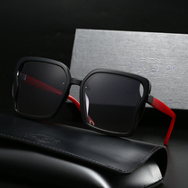 Personality sunglasses womens new trend anti-UV red sunglasses fashion round face polarized glasses retro thin