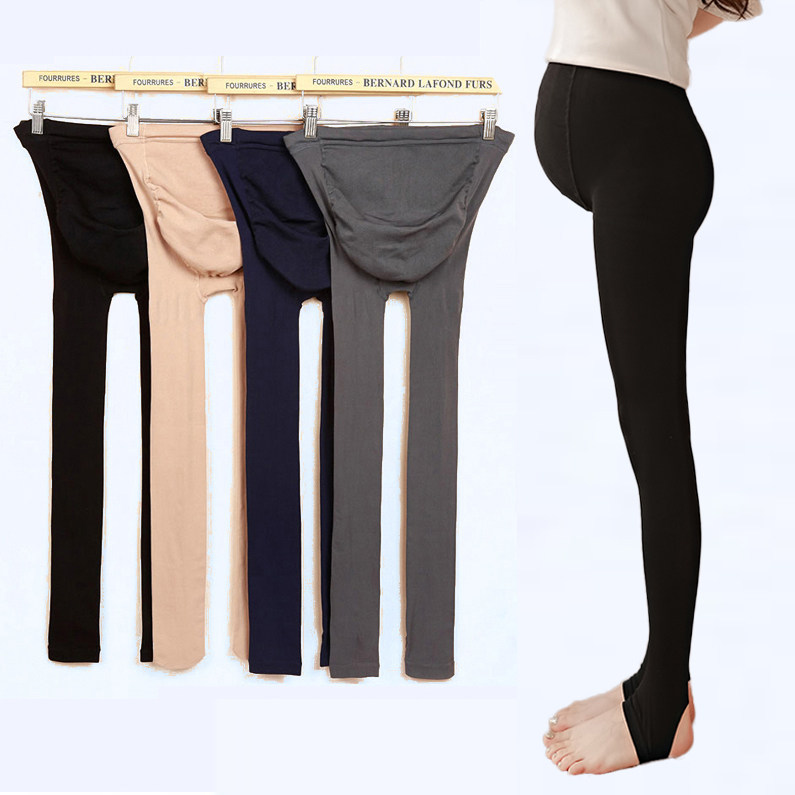 Pregnant Woman Pants Socks for spring clothing Gestured Pants Early Spring Stomatpants Early Spring Stomping Pants Thick and Thick Suede Socks