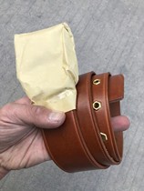 06 special belt head layer cow leather double-row buckle belt multifunction trouser belt