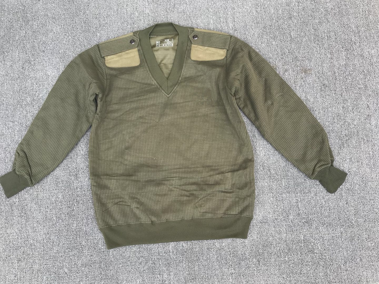 03 fleece army green fleece single top double layer warm thick fleece