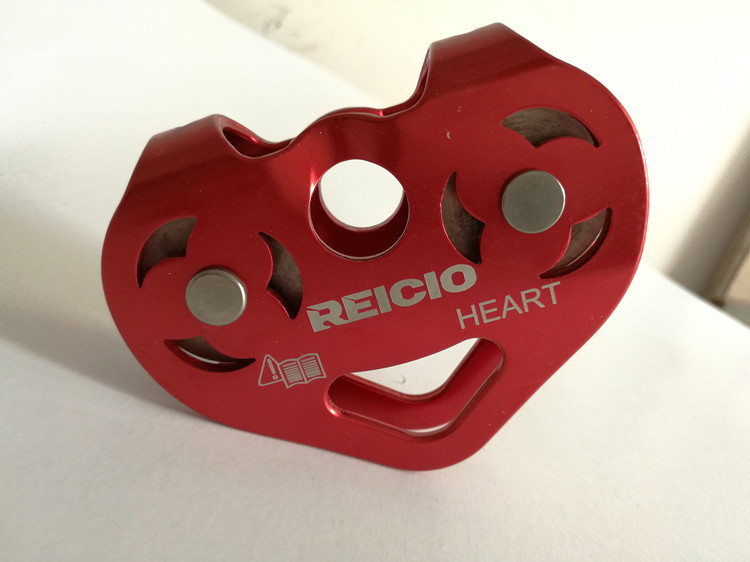 Double shaft double pulley Crossing pulley Steel cable pulley Sliding cable pulley Cableway pulley block rescue
