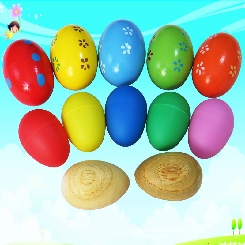 Olff percussion instrument Puzzle Toy Plastic Sandal Egg Wooden Sandal Egg Sandal Egg