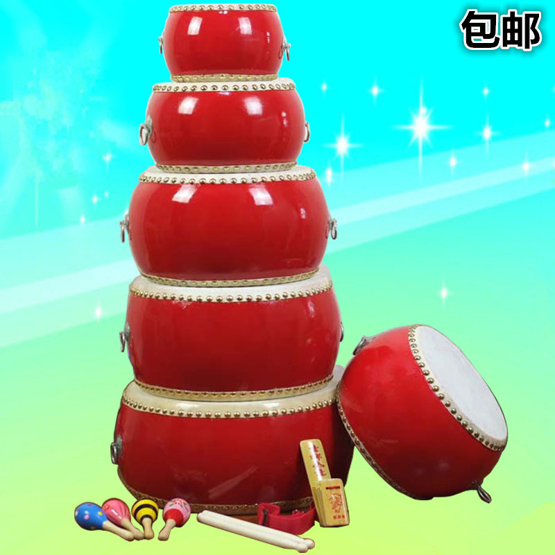 Church Drum 5 6 7 8 10 12 14 14 Inch Children's Bull Leather Drum Toy Small Drum Hall Drum Beat Drum Percussion Instrument