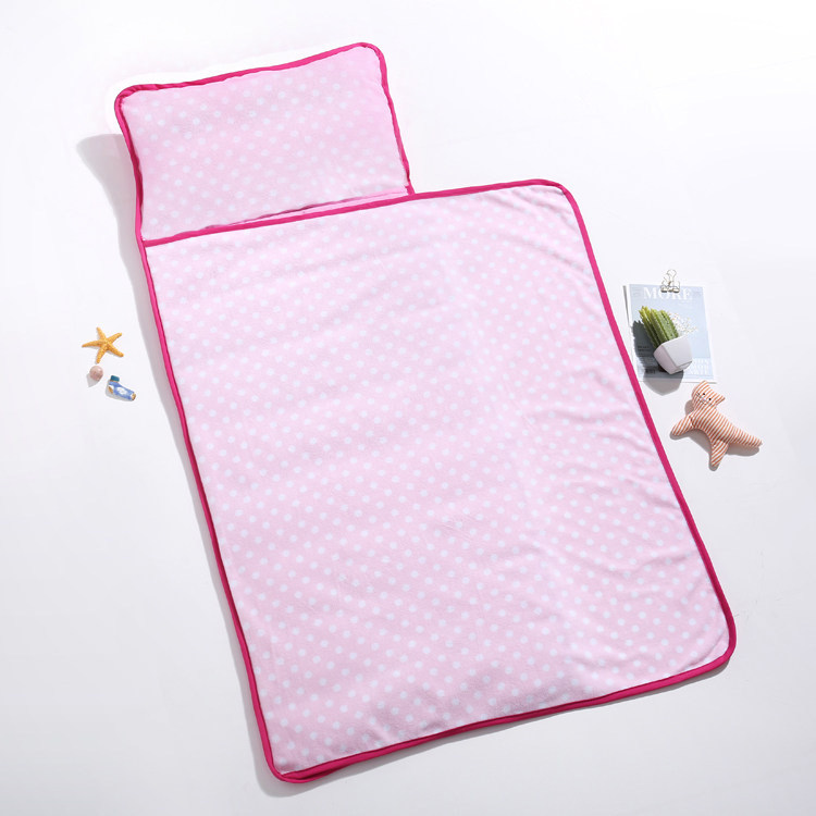 Large Number Shake Grain Suede Cover Blanket Afternoon Nap Cushion Kindergarten Afternoon Nap Bag Integrated Afternoon Nap Cushion Portable Lunchtime Cushion