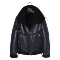 2020 catwalk Korean version Merino fur one-piece fur mens short casual Darth Vader leather leather coat thick