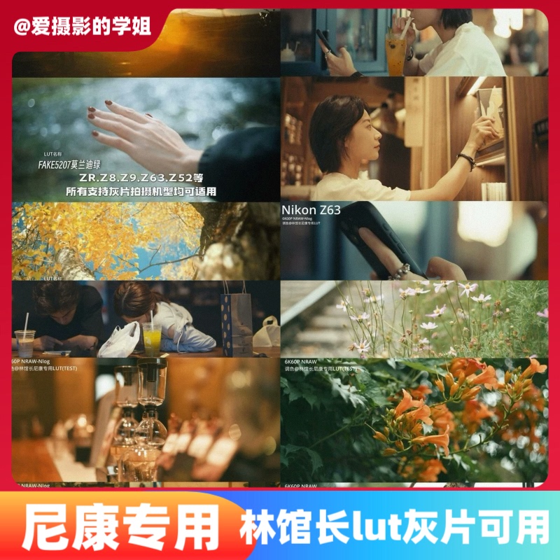 Director Lin's Nikon-Specific Color Grading Lut / Cinematic Look / Film-Like Color Emulation / Cinematic Color Emulation Gray Film