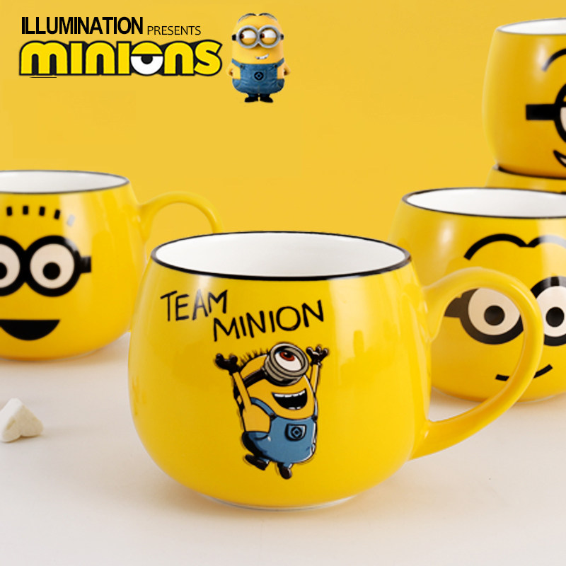 Minion Pattern Ceramic Mug – Adorable Cartoon Coffee Cup, Perfect for Children's Water, Hot Cocoa or Tea – Great Gift for Boys & Girls