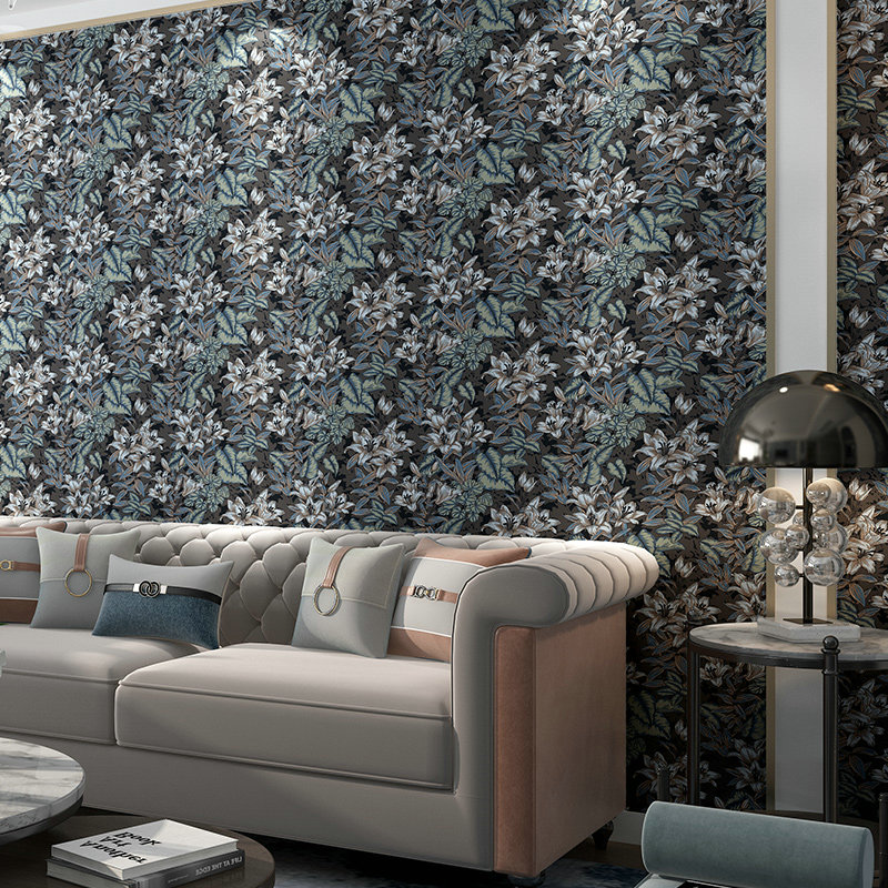 Import Light Extravagant American Retro Café Countryside Wallpaper Unwoven Fields Garden Bedroom Living Room Genguan TV Background Wall Paper
