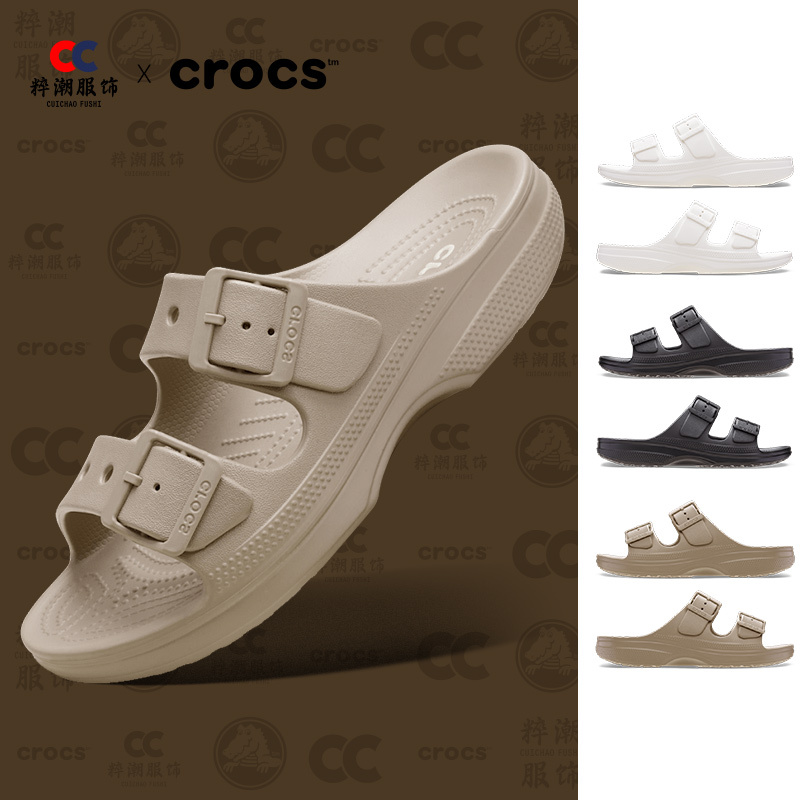 Crocs Classic Comfortable Women's Two-Strap Sandals, Lightweight and Comfortable Beach Clogs 213586 Crocs Classic Comfortable Women's Two-Strap Sandals, Lightweight and Comfortable Beach Clogs 213586