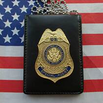 Fast and Furious 5 DSS metal badge document clip Card bag Document bag Drivers license Driving license card bag