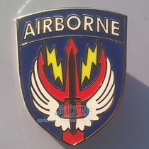 American Metal Badge Chest Badge AirBorne Badge Mini Identification badge Metal Commemorative badge Blue