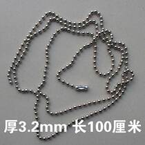 3 2mm metal nickel plated bead chain Dog tag chain New environmental protection copper batch angle metal bead chain hanging chain