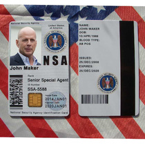 American anime entertainment custom card National Security Agency personality PVC card