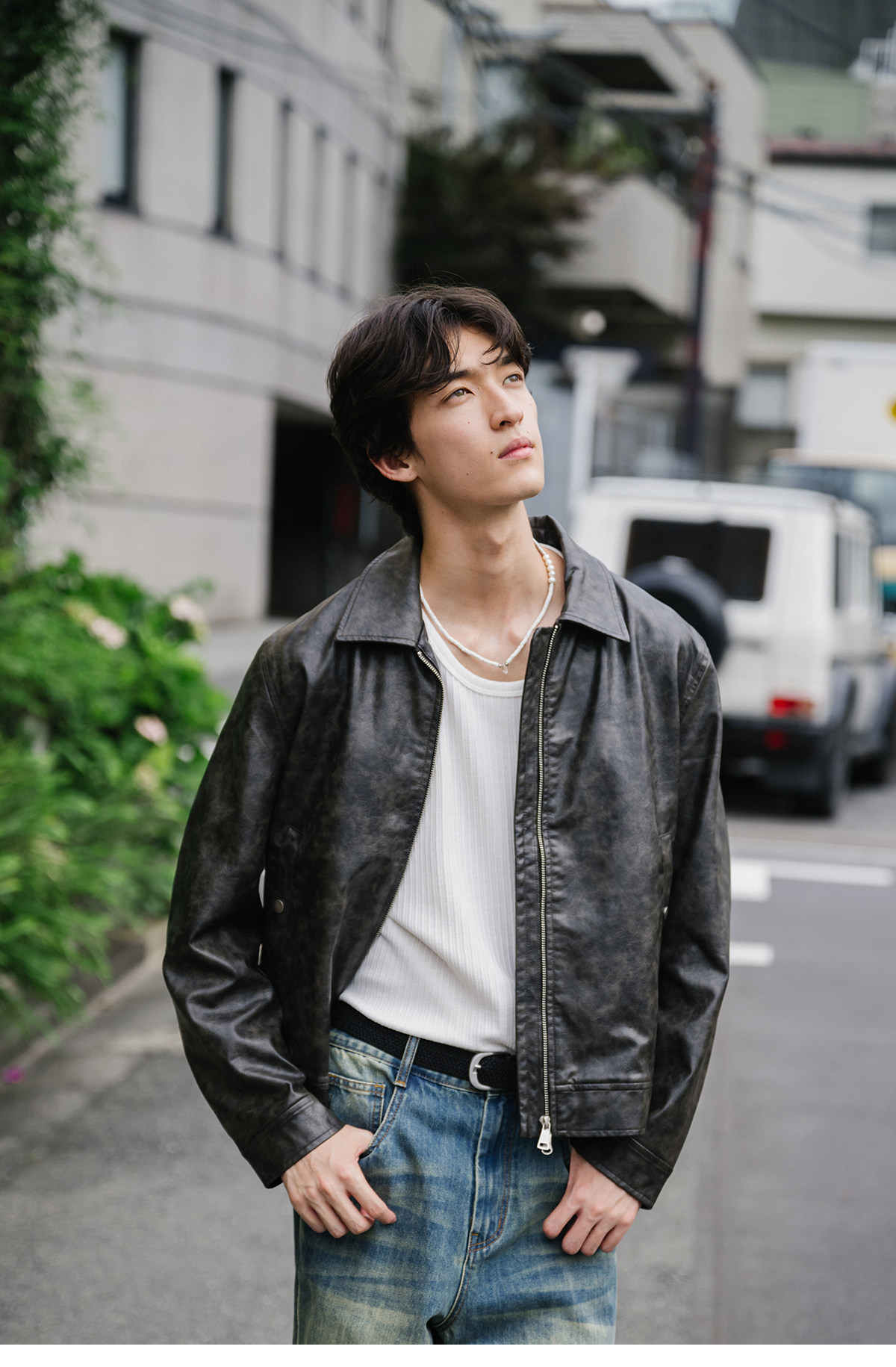 ソンフン着用　R.B.C アールビーシー　ダブルレザージャケット　ダメージ加工 O1CN01fLsdlI1G8JVXB4Mos_!!