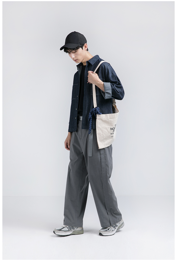 Đôi khi khác / mùa thu áo sơ mi nam dài tay thiết kế ban đầu Áo sơ mi denim Nhật Bản áo mùa hè điều hòa - Cực lớn quần thể thao nam