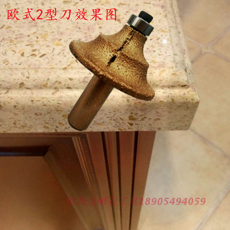 Hengliou style 2 type knife head Roman side flower line cutting edge milling machine kitchen table face styling double-arc cutter