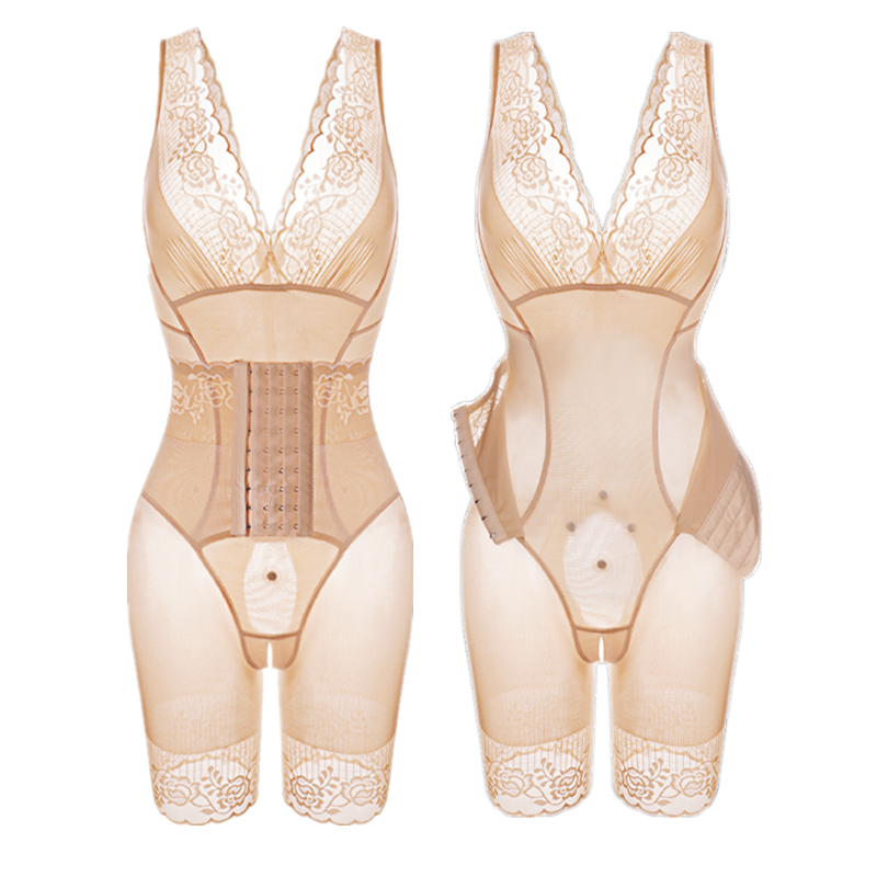 Beauty face statue one-piece dress woman beauty body clothing shapewear collection of stomach close-up thigh lifting hip reinforcement version-Taobao