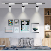 led track light store commercial guide rail clothing store ceiling spotlight background wall exhibition hall super bright slideway spotlight