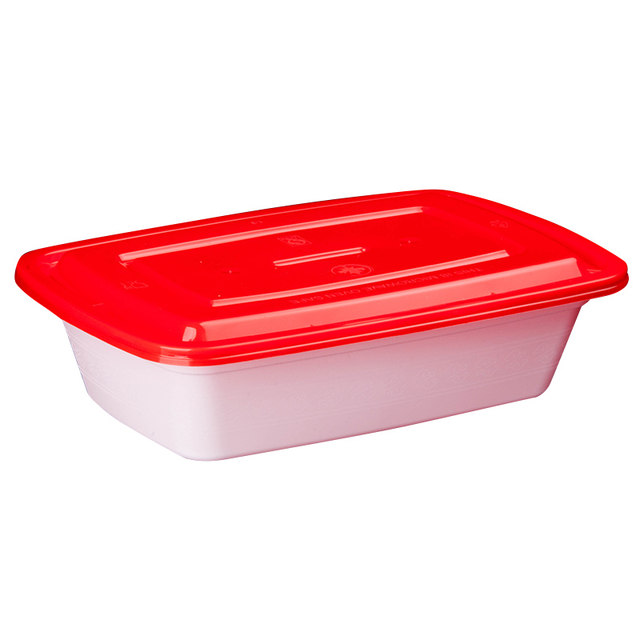 American 1000ml rectangular disposable packaging box transparent commercial takeaway thickened plastic ກ່ອງອາຫານທ່ຽງຮອບສູງ