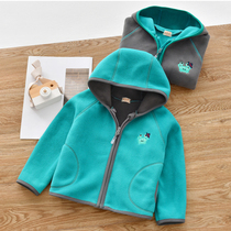 Childrens jacket rocking grain suede boy 2022 new baby catching suede blouses girls casual girls even hat cardiff spring winter clothing