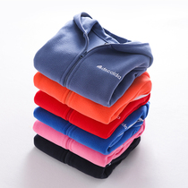 Children shake grain suede jacket new male and female child spring autumn clothing warm sport outerwear male baby casual catch velvety blouse