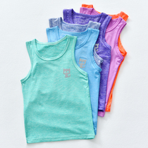 Childrens ultra slim vest outside wearing female child to sleep anti-freeze blouse Summer and mens baby boy baby protection belly speed dry slapped undercoat