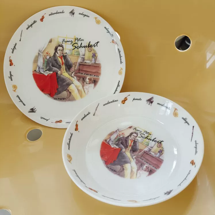 Винтажная серия музыкантов керамический сладкий продукт/завтрак диск/диск для перекуса/миска для перекуса