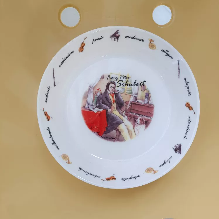 Винтажная серия музыкантов керамический сладкий продукт/завтрак диск/диск для перекуса/миска для перекуса