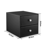 Простая кожаная настольная файловая шкаф хранение данных без ящика для блокировки, шкаф файлов файлов Tidelle